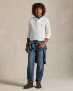 Cotton Jersey Henley Shirt Toddler/Kids Boys - White #652462 - Image 6