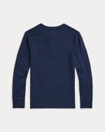 Cotton Jersey Henley Shirt Toddler/Kids Boys - Refined Navy #652462 - Image 2