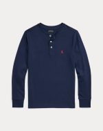 Cotton Jersey Henley Shirt Toddler/Kids Boys - Refined Navy #652462