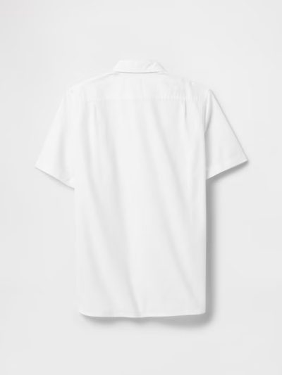 Kids Poplin Shirt- White - Image 2