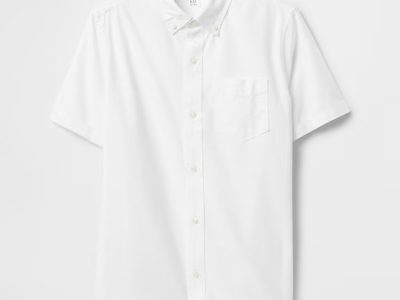 Kids Poplin Shirt- White