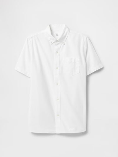 Kids Poplin Shirt- White - Image 1