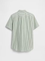 Kids Poplin Shirt- Saratoga Green - Image 2