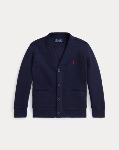 Fleece V-Neck Cardigan Toddler/Kids Boys -  Refined Navy# 100060810 - Image 2