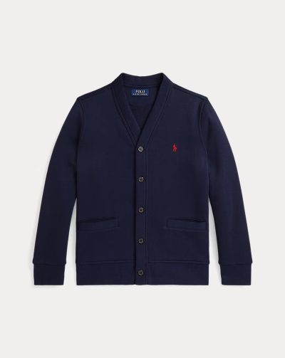 Fleece V-Neck Cardigan Toddler/Kids Boys -  Refined Navy# 100060810 - Image 1