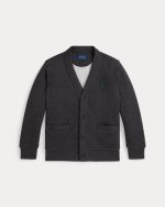 Fleece V-Neck Cardigan Toddler/Kids Boys - Windsor Heather# 100060810 - Image 3
