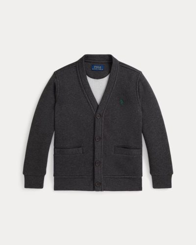 Fleece V-Neck Cardigan Toddler/Kids Boys -  Windsor Heather# 100060810 - Image 3