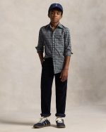 Plaid Cotton Poplin Shirt Toddler/Kids Boys - Multi #100063102 - Image 3