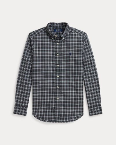 Plaid Cotton Poplin Shirt Toddler/Kids Boys -  Multi #100063102 - Image 4