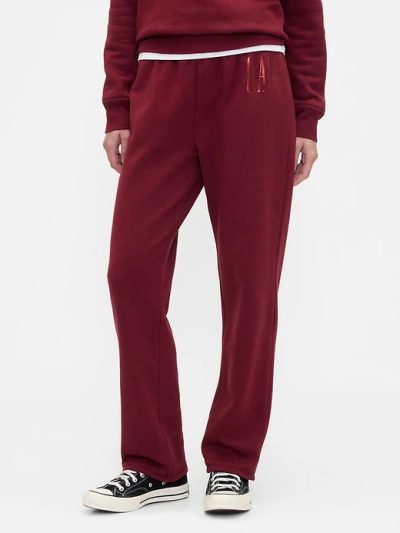 Gap Logo Pull-On Slim Sweatpants-Red Delicious#817526 - Image 3