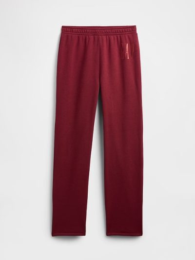 Gap Logo Pull-On Slim Sweatpants-Red Delicious#817526 - Image 2