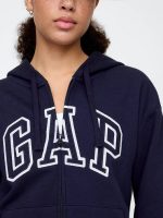 Relaxed Gap Logo Zip Hoodie- Navy Uniform - Image 2