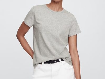 Favorite Crewneck T-Shirt- Light Heather Gray