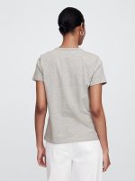 Favorite Crewneck T-Shirt- Light Heather Gray - Image 2