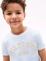Kids' 1985 Monotype Arch Logo T-Shirt-Breezy Blue Heather - Image 2