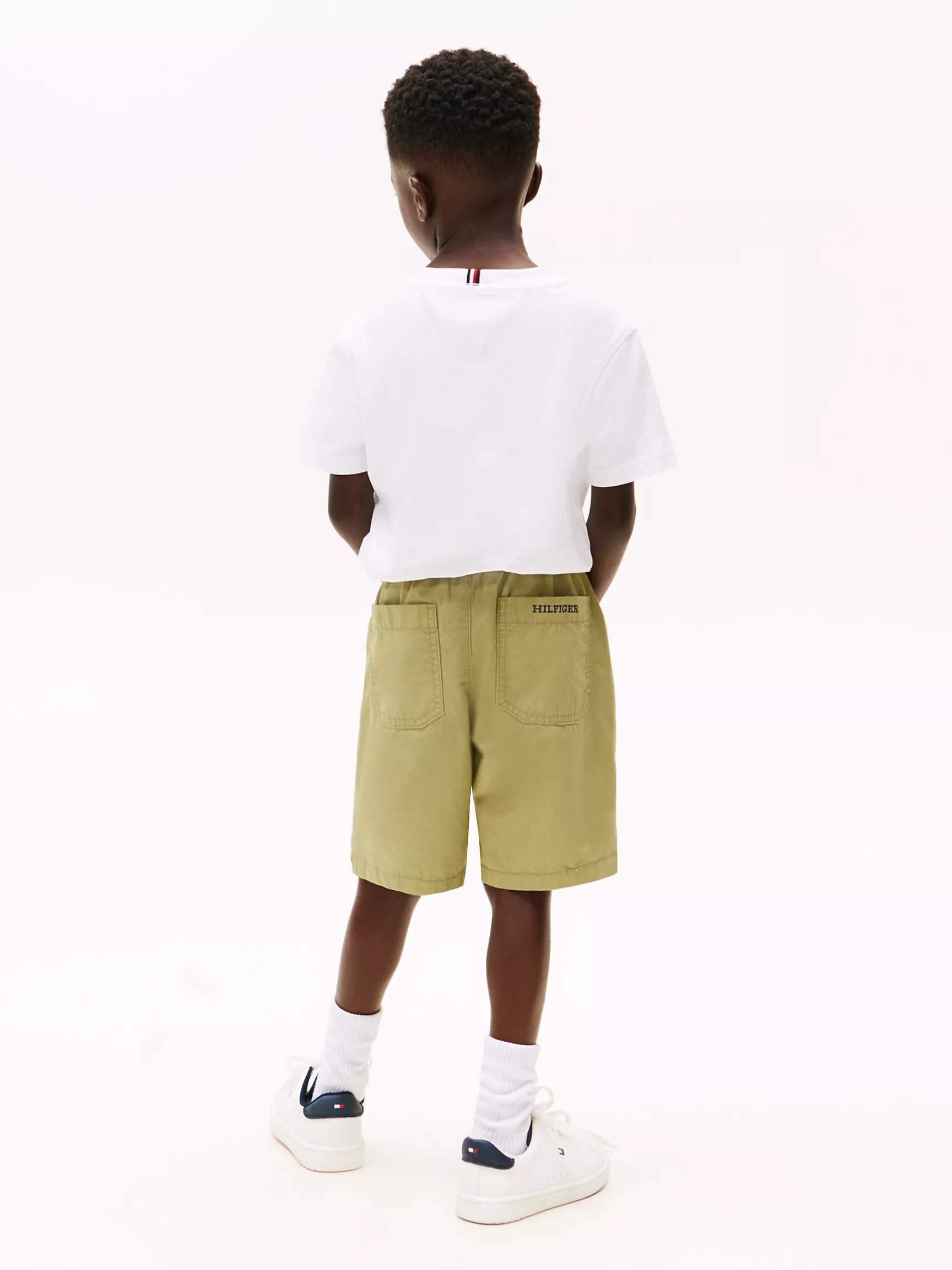 XB01170_L9F_alternate6 Kids' Pull-On Short-Faded Olive - Image 2
