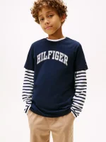 Kids' Hilfiger 1985 T-Shirt - Navy Blue #XB01634-DW5