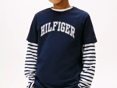 Kids' Hilfiger 1985 T-Shirt - Navy Blue #XB01634-DW5