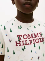 Kids' Tommy Flag Logo T-Shirt-Ivory - Image 4