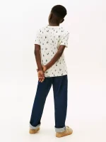 Kids' Tommy Flag Logo T-Shirt-Ivory - Image 3