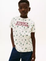 Kids' Tommy Flag Logo T-Shirt-Ivory