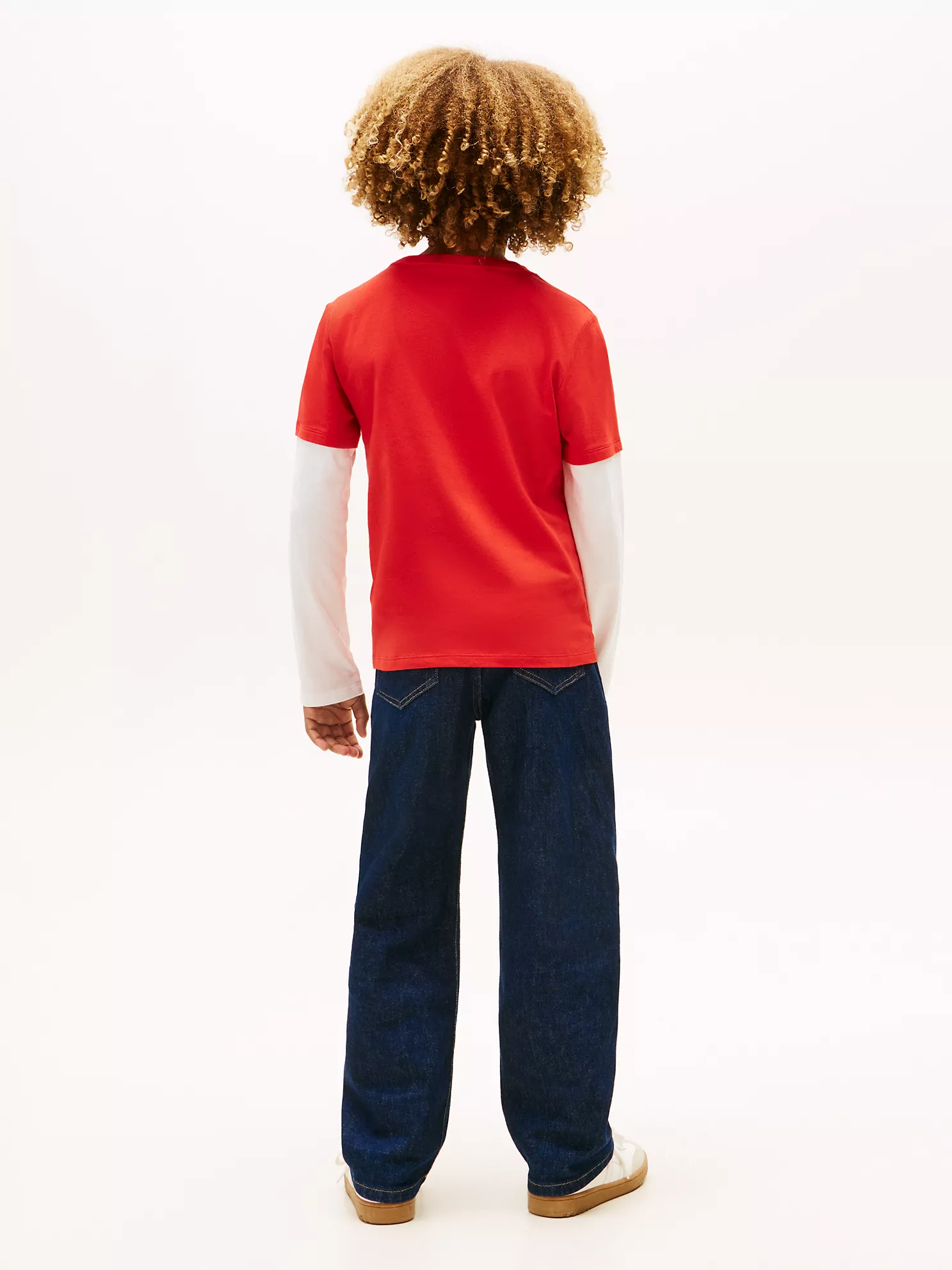 XB01842_XNL_alternate5 Kids' Holiday Truck Layered Look T-Shirt-Deep Crimson - Image 3