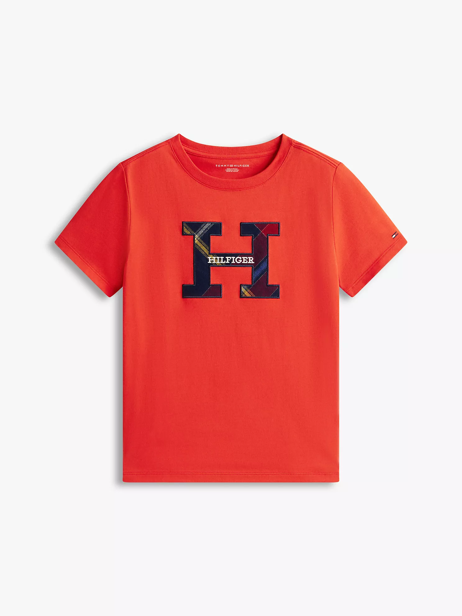 XB01846_XNL_alternate10 Kids' Hilfiger Crest Logo T-Shirt-Deep Crimson - Image 2