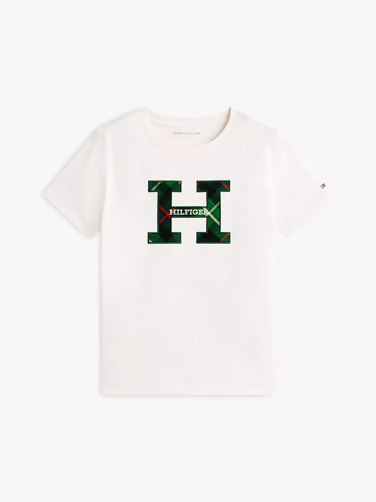XB01846_YBI_alternate10 Kids' Hilfiger Crest Logo T-Shirt-Ivory - Image 2