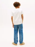 Kids' Hilfiger Crest Logo T-Shirt-Ivory - Image 3