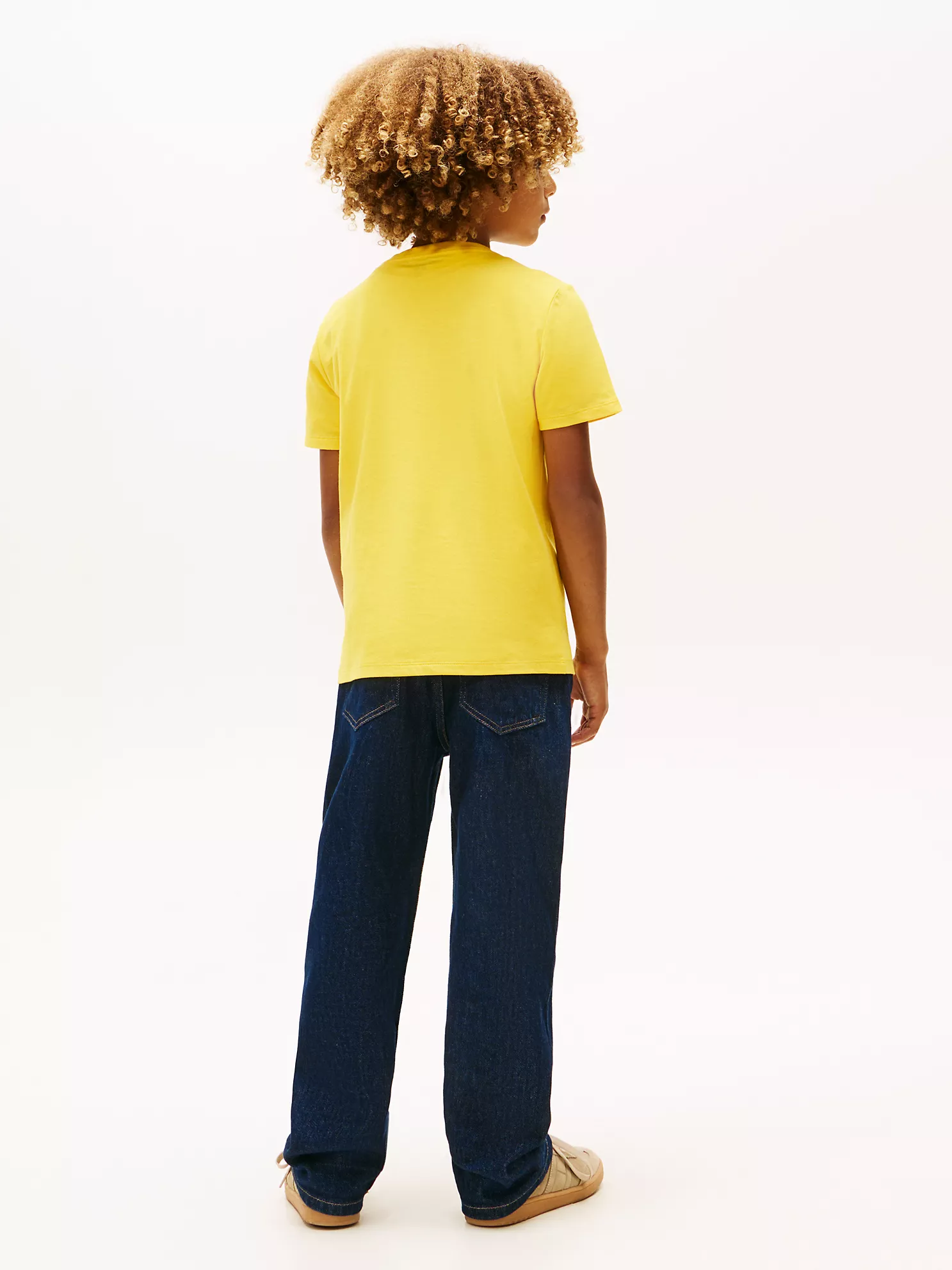 XB01854_ZFS_alternate5 Kids' Arch Hilfiger Flag Logo T-Shirt-Pollen - Image 3