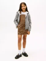 Kids' Circle Logo Hoodie - Medium Grey Heather - Image 3