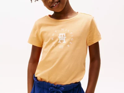 Kids' Circle Logo T-Shirt - Sunny Orange
