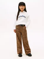Kids' Sequin Logo Ruffle Sweater - Ecru #XG01540 - Image 3