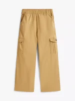 Kids' Wide Leg Stretch Twill Cargo Pant-Classic Khaki - Image 2