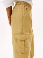 Kids' Wide Leg Stretch Twill Cargo Pant-Classic Khaki - Image 4