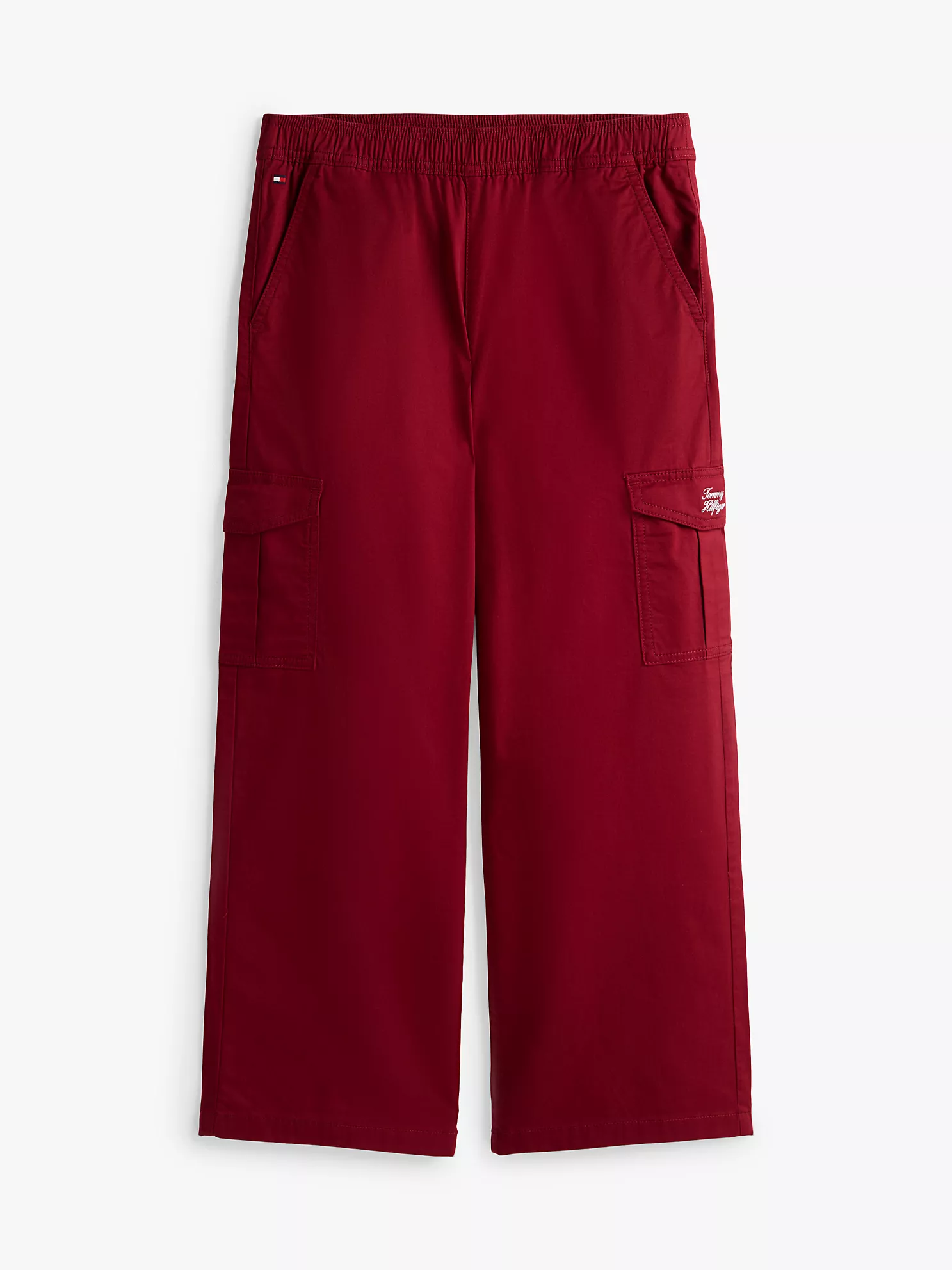 XG01551_XJS_alternate11 Kids' Wide Leg Stretch Twill Cargo Pant-Rouge - Image 2