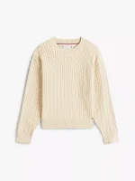Kids' Cable Knit Sweater - Ivory #XG01709-YBI - Image 2