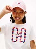 Kids' Heart H Logo T-Shirt - Ecru #XG01736-YBL - Image 3