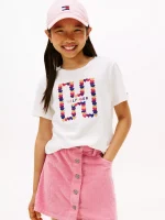 Kids' Heart H Logo T-Shirt - Ecru #XG01736-YBL