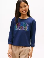 Kids' Long-Sleeve Logo T-Shirt - Twilight Navy #XG01737-C87