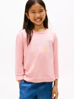 Kids' Long-Sleeve Logo T-Shirt - Soft Berry #XG01737-TIV