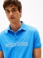 Regular Fit Hilfiger Logo Polo-Blue Spell - Image 2