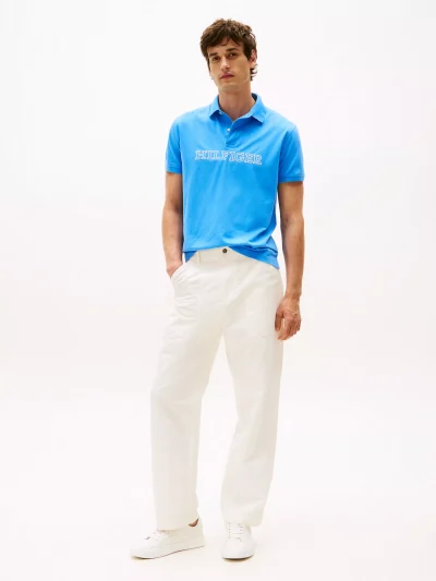 Regular Fit Hilfiger Logo Polo-Blue Spell - Image 3