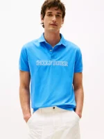 Regular Fit Hilfiger Logo Polo-Blue Spell