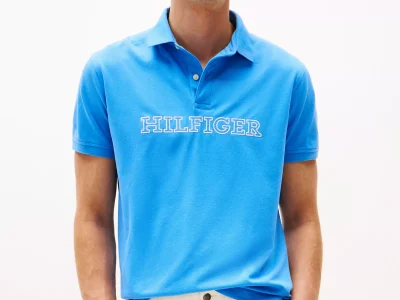 Regular Fit Hilfiger Logo Polo-Blue Spell