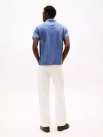 Regular Fit Hilfiger Logo Polo-Faded Indigo - Image 3