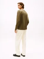 Long-Sleeve Everyday T-Shirt - Army Green #XM05372 - Image 2