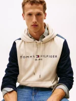 Essential Colorblock Pullover Hoodie - Classic Beige #XM05630 - Image 4