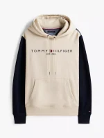 Essential Colorblock Pullover Hoodie - Classic Beige #XM05630 - Image 2