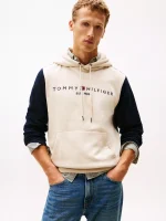 Essential Colorblock Pullover Hoodie - Classic Beige #XM05630